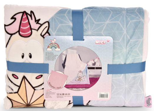 Плюшено одеяло Nici - Еднорог Theodor