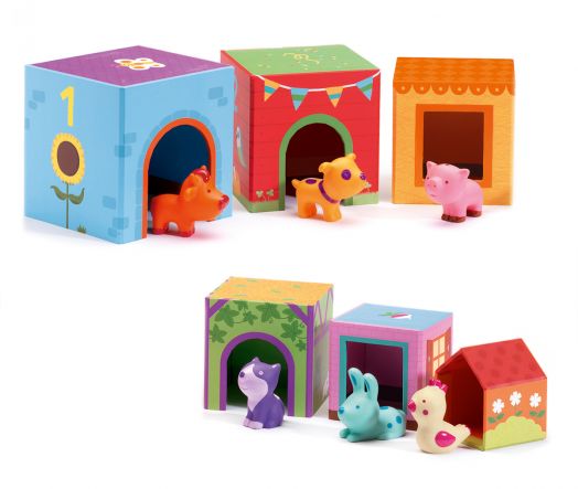 Детски кубчета с животни Djeco