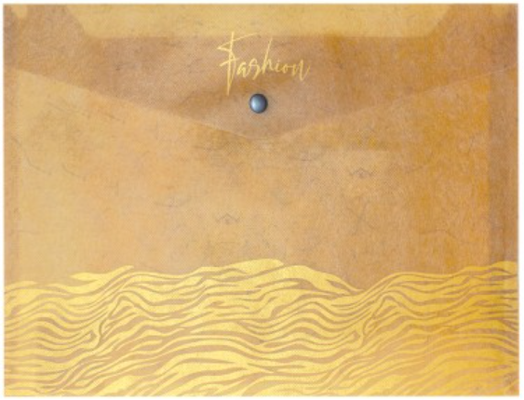 Папка с копче Spree Kraft Gold A4, асортимент