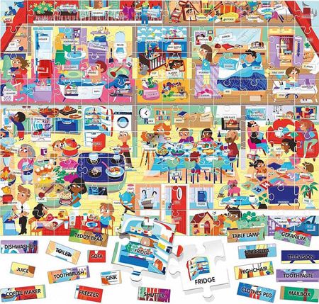 Образователен комплект Headu - Моята къща, първите 100 английски думи