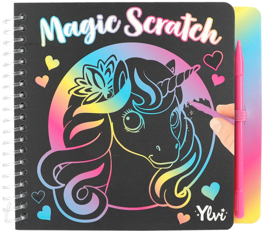 Магическа мини скреч книжка за оцветяване YLVI - Еднорог