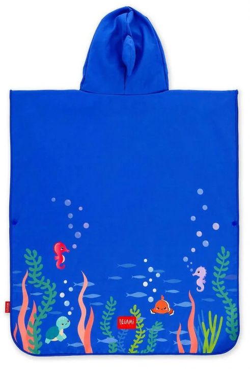 Детско хавлиено пончо с качулка Legami - Shark