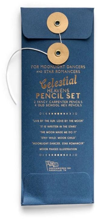 Комплект моливи DesignWorks Ink - Celestial Heavens, 6 бр.