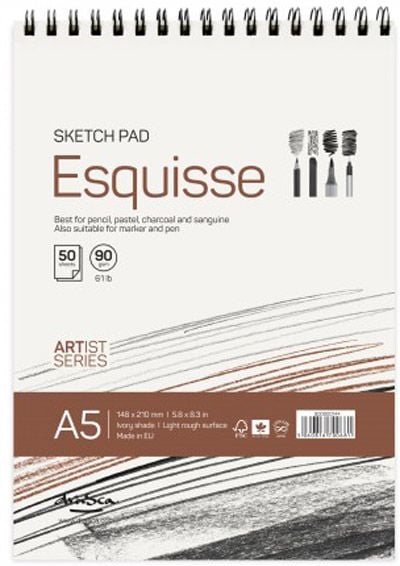 Скицник Drasca Esquisse Sketch Pad А5, 50 листа