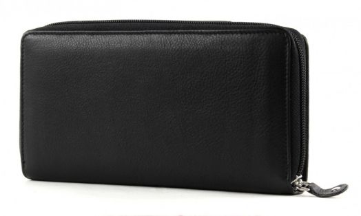 Хоризонтален дамски портфейл Bugatti Vertice, черен