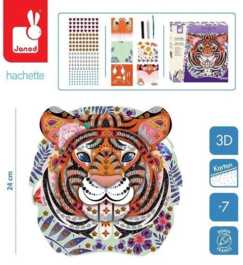 Креативен комплект Janod - Глава на тигър