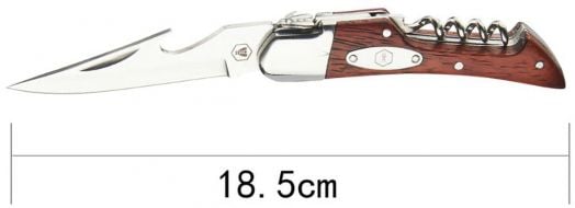 Сгъваем нож с тирбушон Laguiole Foldable Knife With Corkscrew Rosewood
