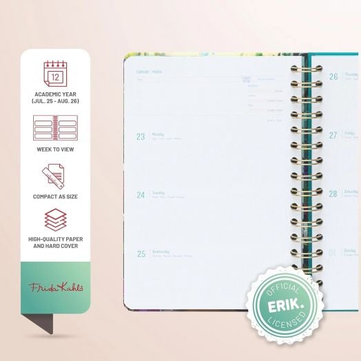 Седмичен планер Grupo Erik Frida Kahlo за 12 месеца - август 2025 / юли 2026 година