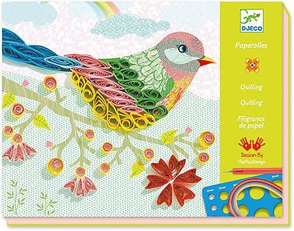 Творчески комплект Djeco - Създай картини с квилинг