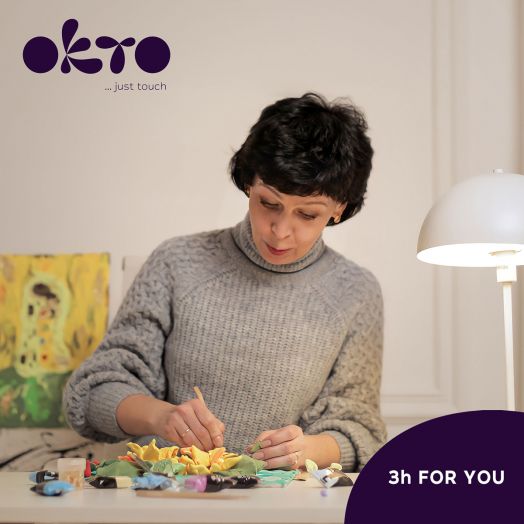 Творчески комплект Okto - Направи 3D картина с лек моделин 