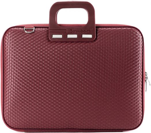 Чанта за лаптоп Bombata - Trama, 15.6-16 инча, бургунди