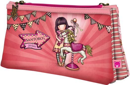 Двоен несесер с цип Gorjuss Carousel