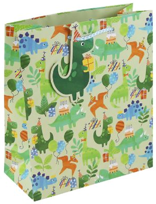 Детска подаръчна торбичка Eurowrap - Дино парти, малка