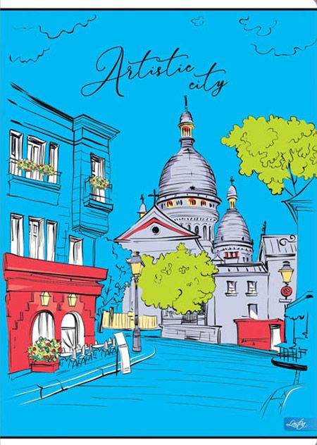 Тетрадка Lastva City А4, 50 листа с широки редове