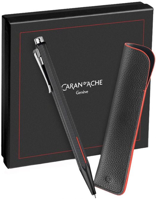 Комплект Caran d'Ache - химикалка Ecridor Racing и калъф