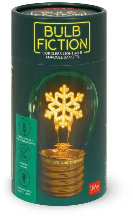 Лампа крушка Legami Bulb Fiction - Снежинка