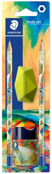 Графитни моливи Staedtler Multiverse HB + гума и острилка, вариант 2