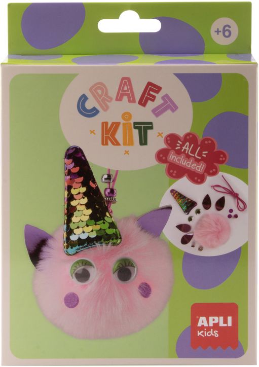 Творчески комплект Apli Kids - Направи сам ключодържател еднорог