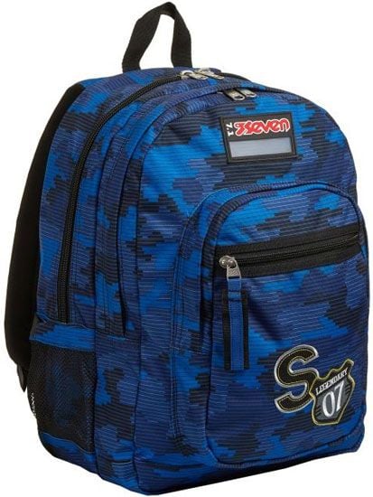 Ученическа раница Seven Freethink Boy Frost Gray с две отделения и USB порт