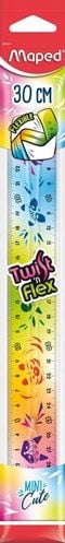 Гъвкава ученическа линийка Maped Mini Cute, 30 см.