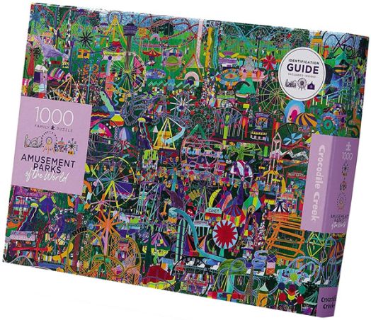 Пъзел Crocodile Creek: Увеселителни паркове по света, 1000 части