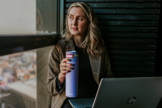 Стоманена бутилка Kambukka Elton Insulated Digital Lavender, 0.600 л.