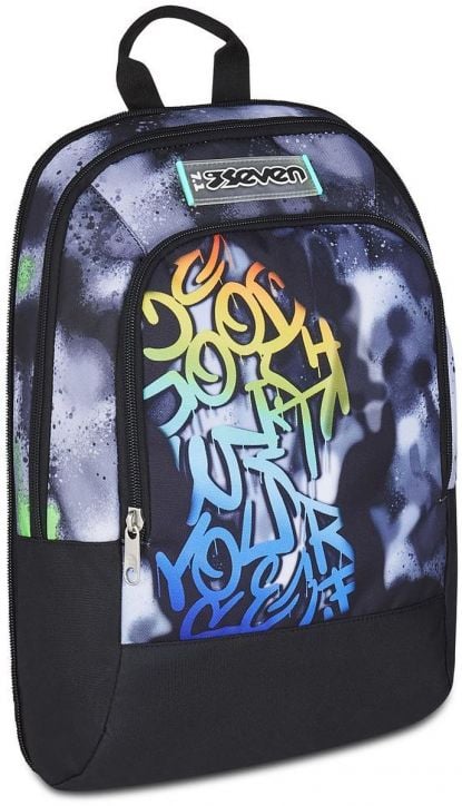 Ученическа раница на колела Seven Detach Spring Paint и телескопична дръжка