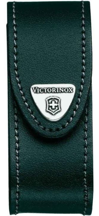 Черен кожен калъф Victorinox Belt Pouch, 2-4 Layers