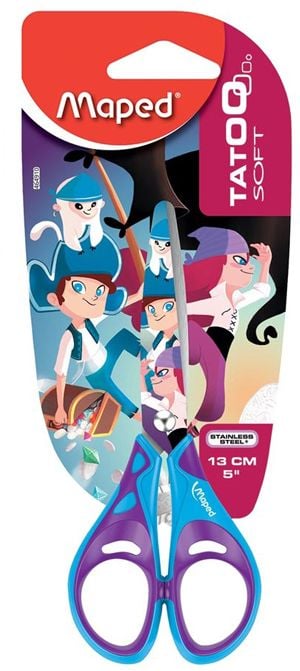 Ножица Maped Tatoo Soft, 13 см.