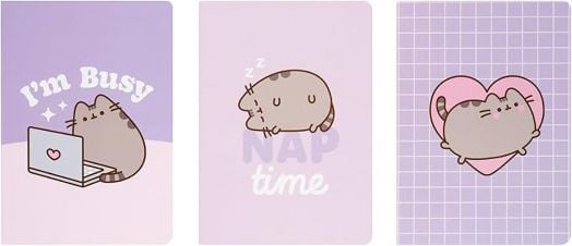 Комплект тефтерчета A6 Pusheen - Im Busy, 3 бр.