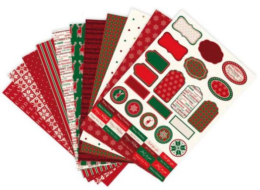 Креативен блокпад скрап хартия Clairefontaine Christmas / Noel в А5 формат - 20 листа