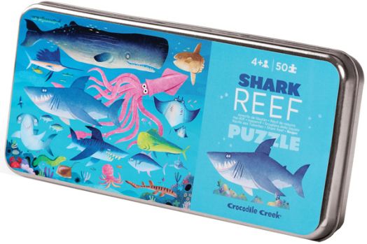 Пъзел Crocodile Creek - Рифови акули, 50 части