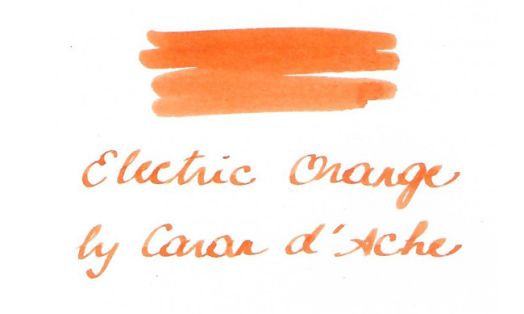 Патрончета за писалка Caran d'Ache Chromatics 6 бр. - електриково оранжево