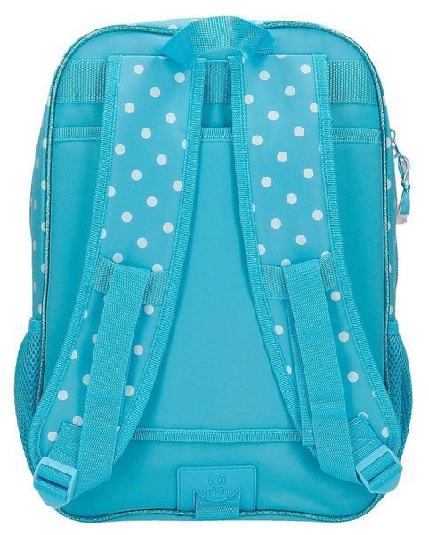 Раница Pepe Jeans Minnie Rainbow Sky Blue с едно отделение, синя