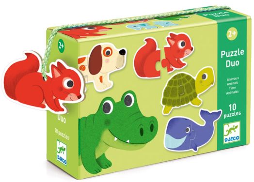 Детски пъзел Djeco: Duo Animals