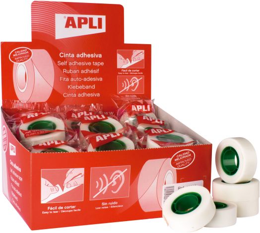 Матово прозрачно тиксо Apli, 19 mm х 33 m
