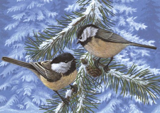 Комплект за лесно рисуване с акрилни бои Royal & Langnickel - Врабчета