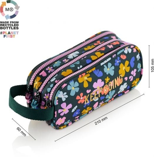 Несесер Miquelrius Spring Night с три отделения, овален