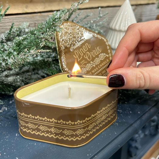 Ароматна свещ Paddywax - Лен и ирис