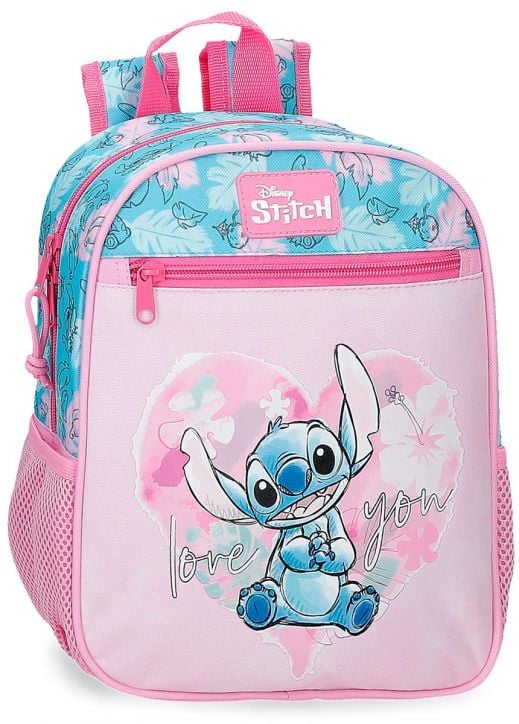 Малка детска раничка Stitch Heart, 28 см.