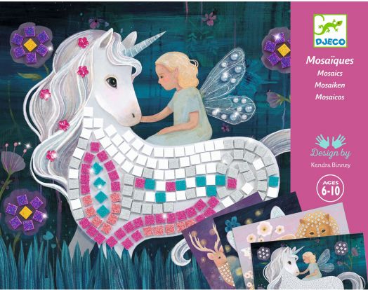 Творчески комплект Djeco: Мозайка - Приказни същества