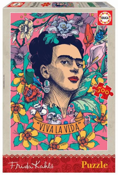 Пъзел Educa: Frida Kahlo Viva la Vida, 500 части