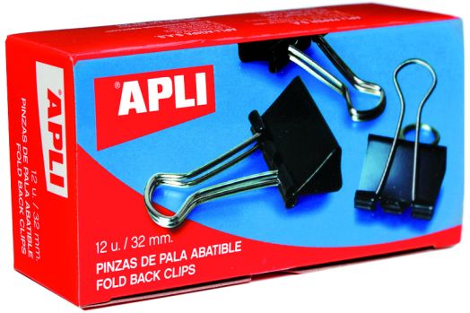 Метални офис щипки Apli 25 mm, 12 бр.