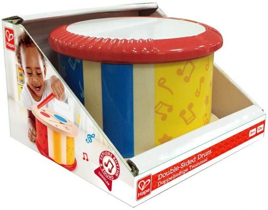 Музикален инструмент Hape - Двустранен барабан