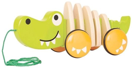 Играчка за дърпане Hape - Крокодил
