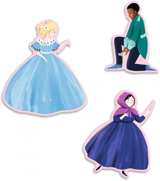 Детски пъзел Djeco от приказка - Пепеляшка