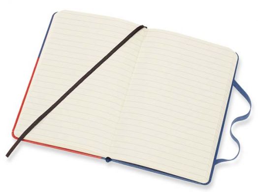 Син тефтер Moleskine Snow White Red Apple Pocket с широки редове, Limited Edition