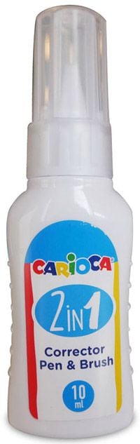 Коректор Carioca 2 в 1 (четка и писалка)