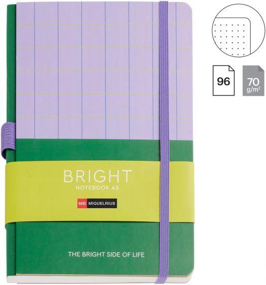 Тефтер Miquelrius Bright A5, зелен