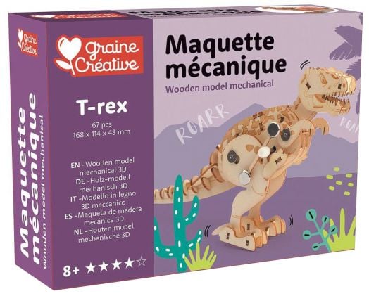 3D механичен модел Graine Creative - Т-Рекс